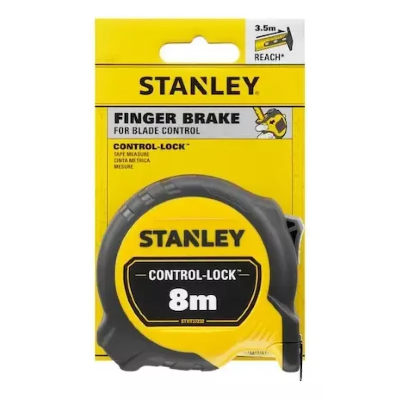 Mērlente Stanley STHT37232-0 8 m Melna Dzeltena