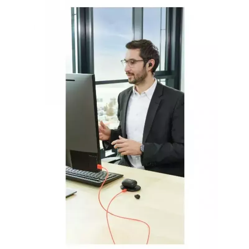 Hama Passion Chop TWS austiņas, True Wireless, zvanu/mūzikas, USB-C Bluetooth, pelēks/melns