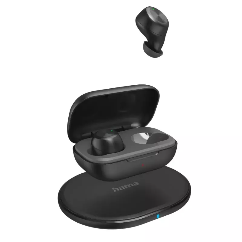 Hama Passion Chop TWS austiņas, True Wireless, zvanu/mūzikas, USB-C Bluetooth, pelēks/melns