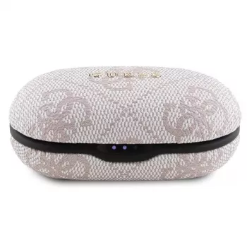 Guess GUTWSP4EGP TWS Bluetooth austiņas + ENC dokstacija, rozā