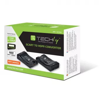 Techly IDATA SCART-HDMI3 video signālu pārveidotājs 1920 x 1080 pikseļi