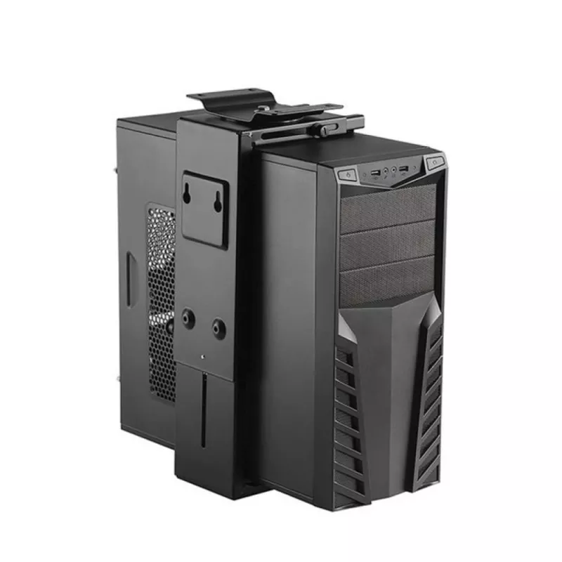 Techly ICA-CS 66 CPU turētājs zem galda, melns
