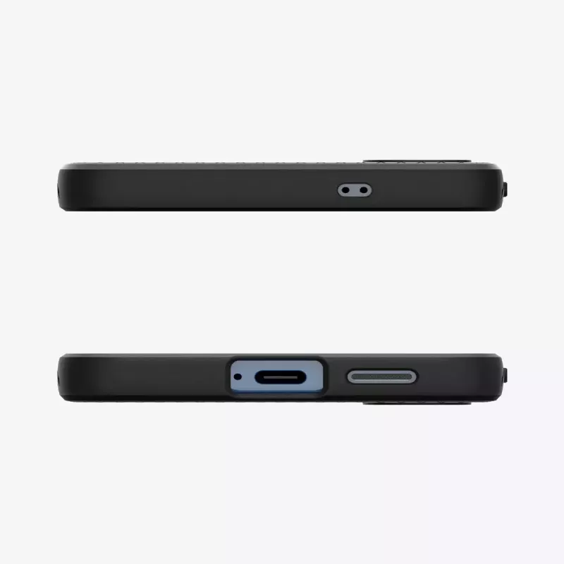 Spigen Galaxy S25 Liquid Air maciņš matēti melns Monochromatic