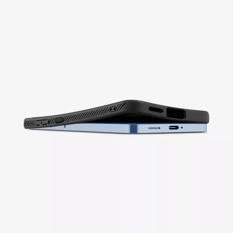 Spigen Galaxy S25 Liquid Air maciņš matēti melns Monochromatic