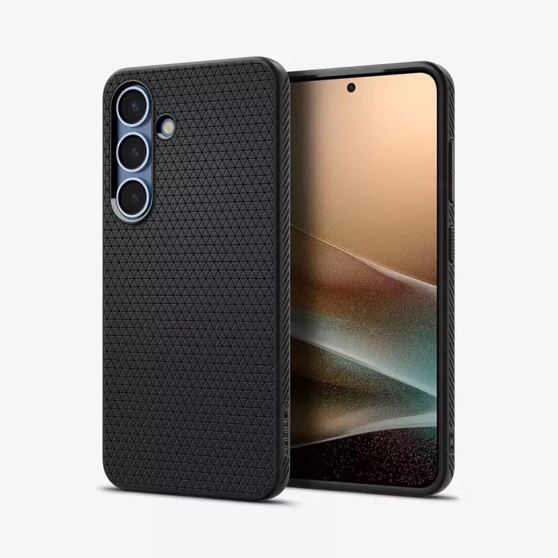 Spigen Galaxy S25 Liquid Air maciņš matēti melns Monochromatic