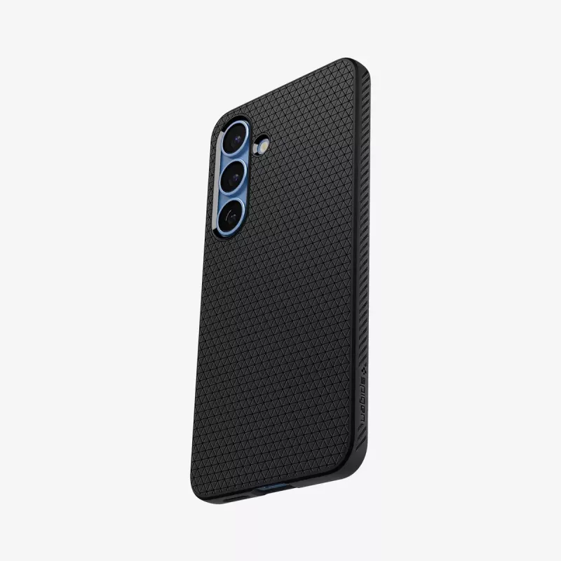 Spigen Galaxy S25 Liquid Air maciņš matēti melns Monochromatic