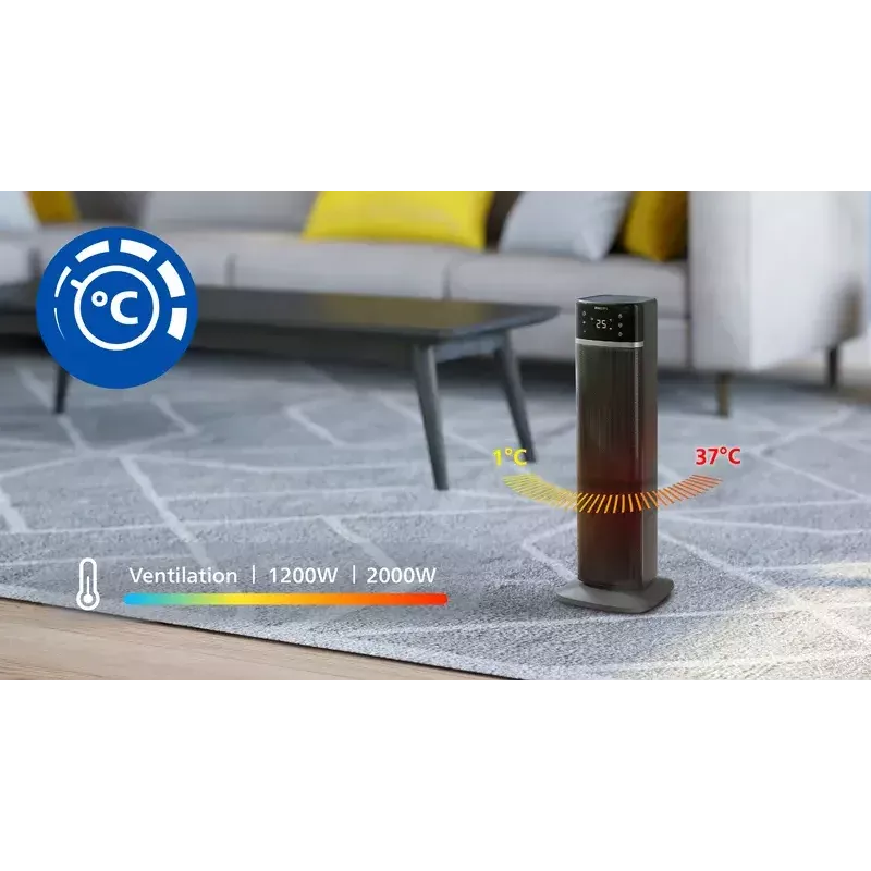 Philips 5000 series Smart Tower Keramikas Sildītājs ar Ventilatoru