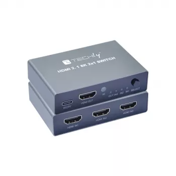 Techly IDATA HDMI-2138KT HDMI slēdzis 60Hz 2m