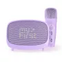 Bērnu portatīvais skaļrunis MYFIRST myFirst Voice 2 — violets, kompakts uzlādējams audio bērniem