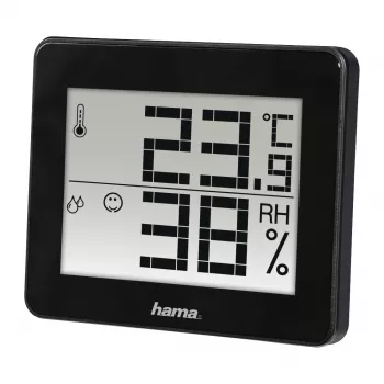 Digitālais termometrs un higrometrs Hama TH-130 Melns