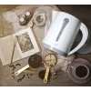 Elektriskā tējkanna Adler AD 1244 — 2,5 L, 2200 W, balta, slēptais sildelements