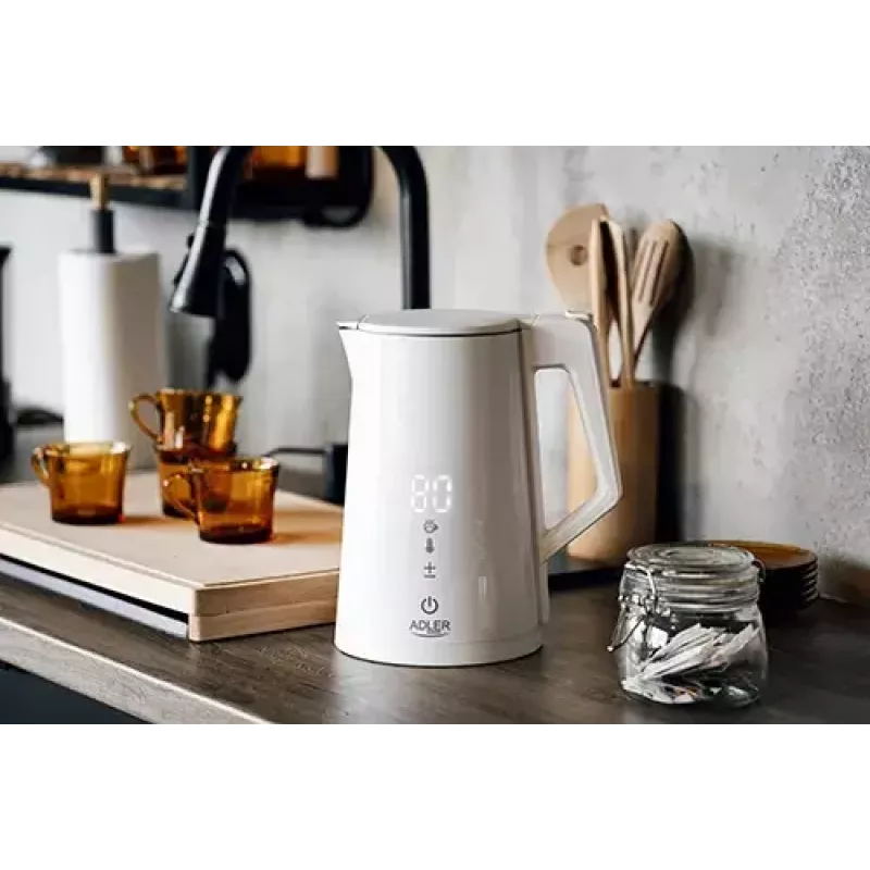 Elektriskā tējkanna Adler 1.7 L 1850 W Balta