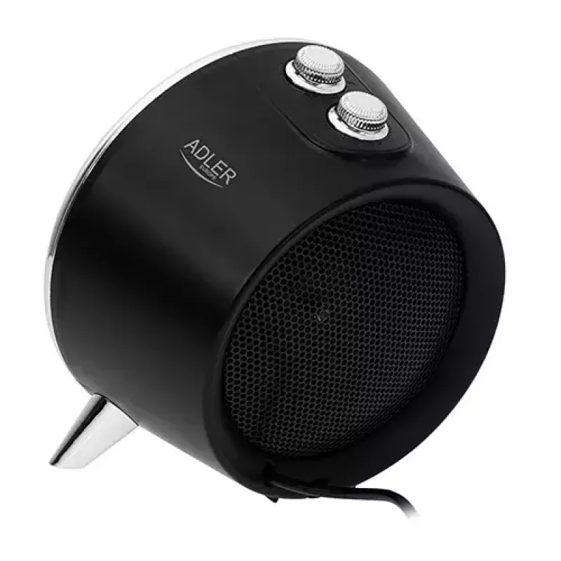 Keramiskais elektriskais sildītājs Adler AD 7742 — 1500/750 W, grīdas, 220–240 V, melns/sudrabs