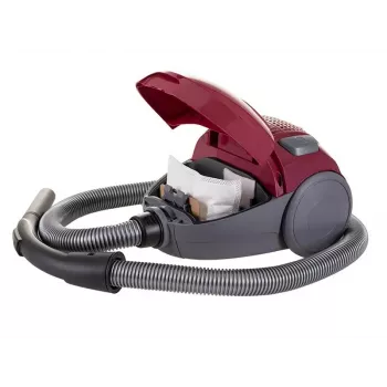Putekļsūcējs LAFE 46412 — sausā tīrīšana, 800 W, teleskopiskā caurule, 6 m darbības rādiuss, bordo