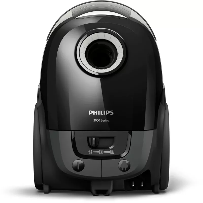 Putekļsūcējs cilindrisks Philips 3000 sērija XD3112/09 — 900 W, 3 L putekļu maiss, HEPA filtrs, 9 m rādiuss, TriActive sprausla