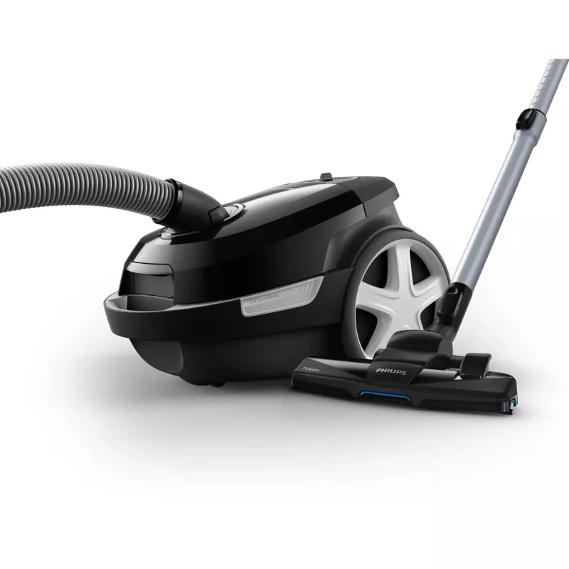 Putekļsūcējs cilindrisks Philips 3000 sērija XD3112/09 — 900 W, 3 L putekļu maiss, HEPA filtrs, 9 m rādiuss, TriActive sprausla