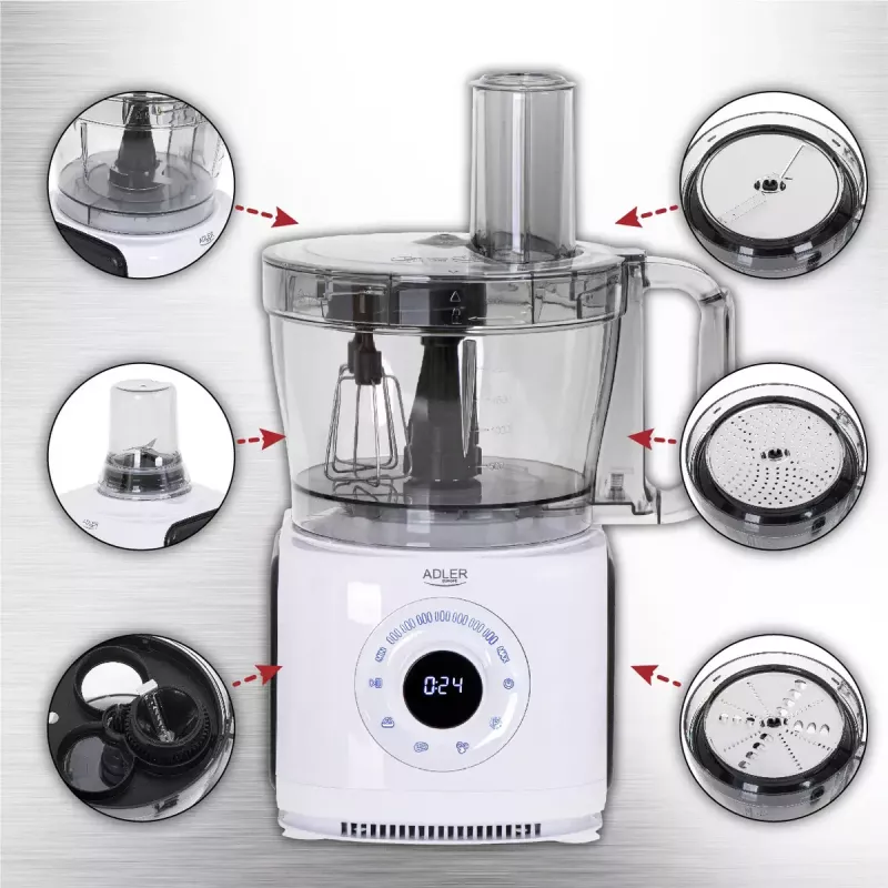 Virtuves kombains Adler AD 4224 1000 W 3.5 L Melns Balts