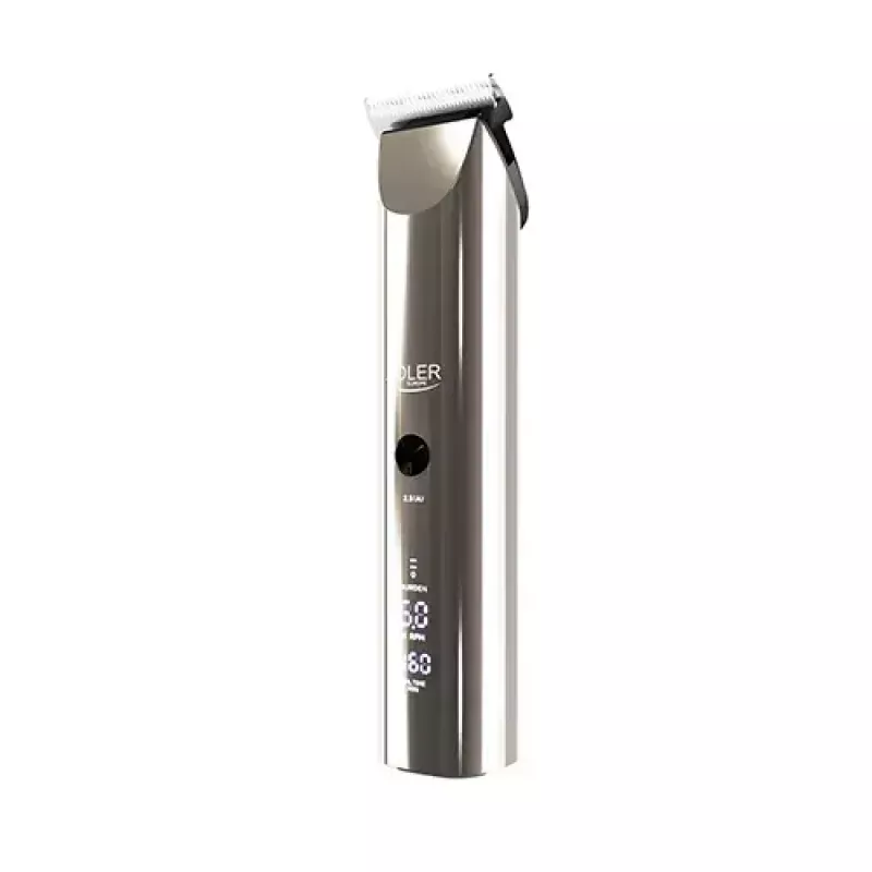 Adler AD 2834 matu griešanas mašīnīte, no 3 mm līdz 1,2 cm, 4 uzgaļi, LCD, sudraba krāsā