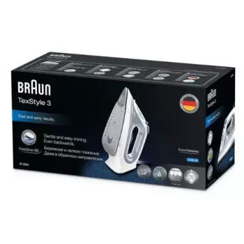 Braun TexStyle 3 SI3054 Pelēks Gludeklis ar Keramikas Zoli 2400 W