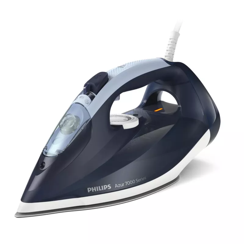 Gludeklis ar tvaiku Philips DST7030/20 — 2800 W, 0.3 L tvertne, 50 g/min nepārtraukts tvaiks, 250 g/min tvaika trieciens, SteamGlide Plus zole