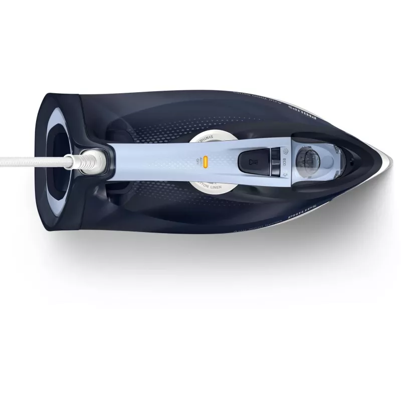 Gludeklis ar tvaiku Philips DST7030/20 — 2800 W, 0.3 L tvertne, 50 g/min nepārtraukts tvaiks, 250 g/min tvaika trieciens, SteamGlide Plus zole