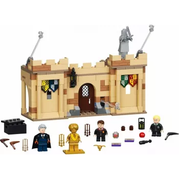 LEGO Harry Potter komplekts Cūkkārpas pirmā lidojumu nodarbība 76395 ar Hariju un Draco minifigūrām