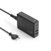 Hama 00201979 ātrais lādētājs klēpjdatoriem, power bankiem, viedtālruņiem, planšetdatoriem, 65 W, GaN, melns