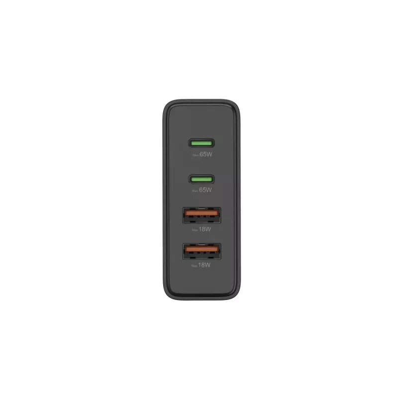 Hama 00201979 ātrais lādētājs klēpjdatoriem, power bankiem, viedtālruņiem, planšetdatoriem, 65 W, GaN, melns