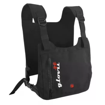 Aizsargveste Glovii GV1U — unisex poliestera veste slēpošanai, elpojoša, ūdensnecaurlaidīga, vissezonas, melna