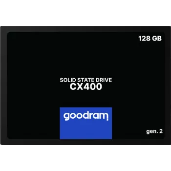 2.5 collu SATA III SSD GOODRAM SSDPR-CX400-128-G2 — 128 GB, 550/460 MB/s, 3D TLC NAND