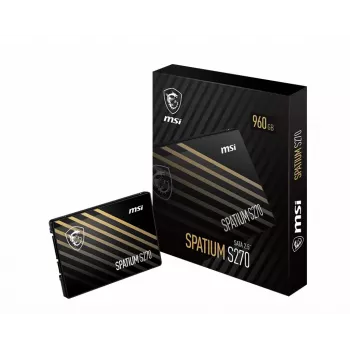 MSI SPATIUM S270 240GB 2.5 inch SATA III SSD — 3D NAND, 6 Gbit/s, 400 MB/s