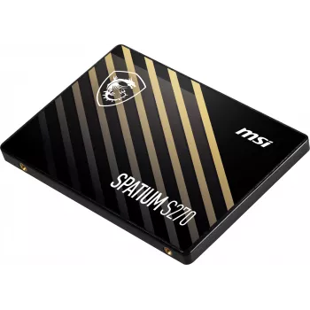 MSI SPATIUM S270 480GB 2.5 inch SATA III SSD — 3D NAND, 450 MB/s rakstīšana, 2M h MTBF
