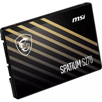 MSI SPATIUM S270 480GB 2.5 inch SATA III SSD — 3D NAND, 450 MB/s rakstīšana, 2M h MTBF