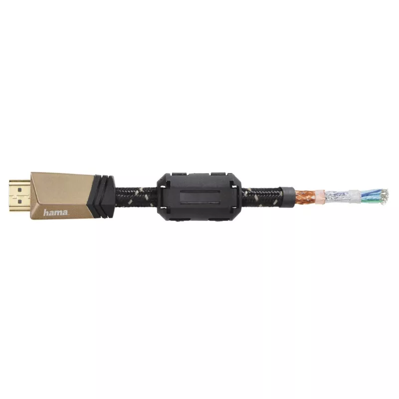 Hama 00205025 HDMI kabelis 1,5 m, HDMI Type A (Standarta), bronzas krāsa