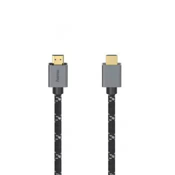 Hama 00200504 HDMI kabelis 2 m HDMI Type A (Standarta) Melns, Pelēks