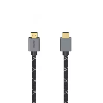Hama 00200504 HDMI kabelis 2 m HDMI Type A (Standarta) Melns, Pelēks
