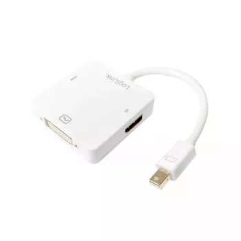 Video kabeļa adapteris LogiLink CV0045A 0.15 m Balts