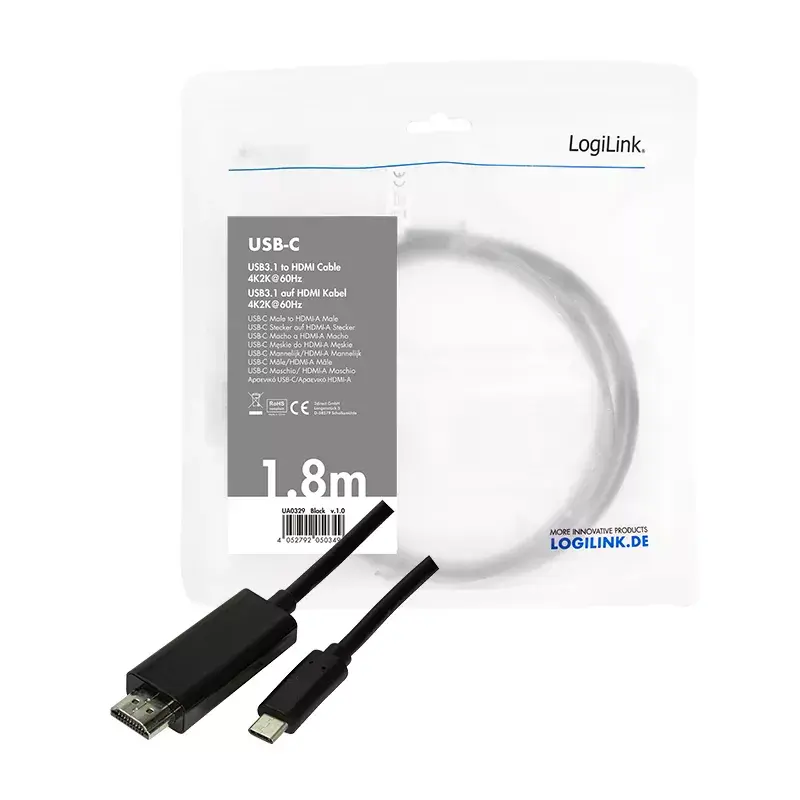 USB grafikas adapteris LogiLink UA0329 Melns