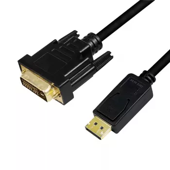 Video kabeļa adapteris LogiLink CV0130 1m DisplayPort DVI Melns