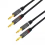 Audio kabelis LogiLink CA1211 5m 2x Banana Melns