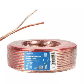 Audio kabelis LogiLink CA1080 25m caurspīdīgs
