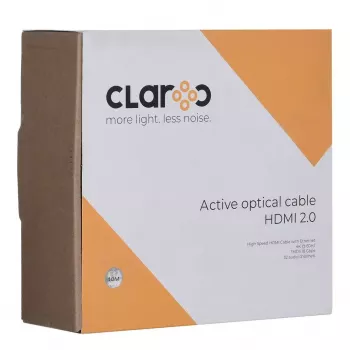 HDMI optiskais kabelis claroc FEN-HDMI-20-40M, aktīvais optiskais kabelis (AOC) HDMI 2.0, 4K, 40 m