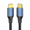 HDMI kabelis Vention 2.1 8K 2 m, pīts kokvilnas apvalks, 48 Gbit/s, 120 Hz, HDMI Type A vīriešu–vīriešu, zils