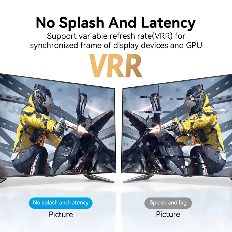 HDMI kabelis Vention 2.1 8K 2 m, pīts kokvilnas apvalks, 48 Gbit/s, 120 Hz, HDMI Type A vīriešu–vīriešu, zils