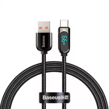 USB kabelis Baseus CASX020001 1 m USB A – USB C melns