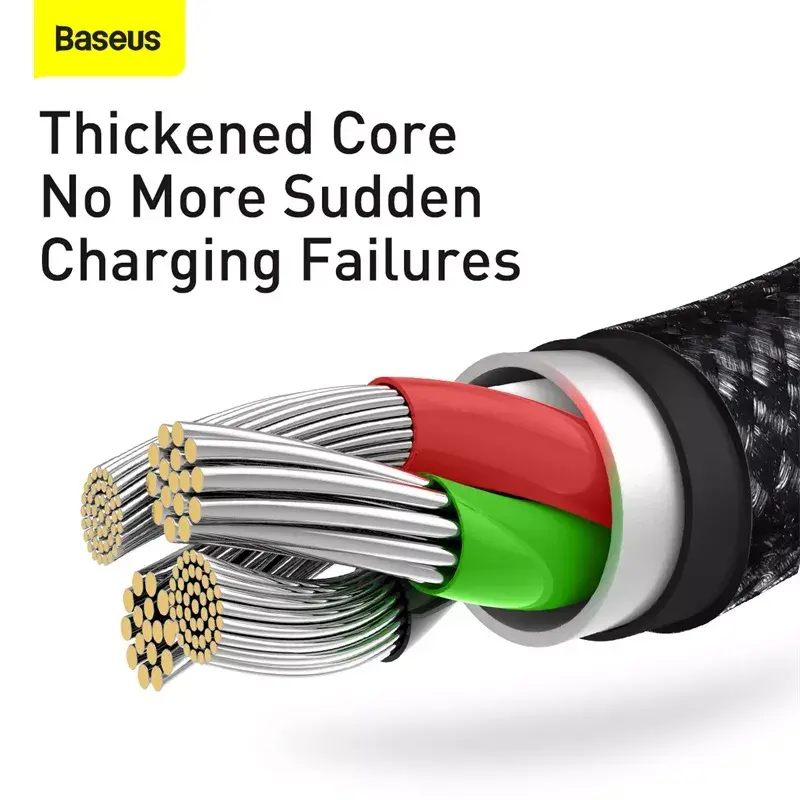 3-in-1 USB kabelis Baseus Tungsten Gold CAMLTWJ-01