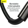 3-in-1 USB kabelis Baseus Tungsten Gold CAMLTWJ-01