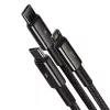 3-in-1 USB kabelis Baseus Tungsten Gold CAMLTWJ-01