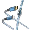 Hama Reflective Kabelis 1,5 m Zils Lightning uz USB C 3 A
