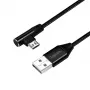 USB kabelis LogiLink CU0142 USB 2.0 0,3 m USB A Micro-USB B Melns